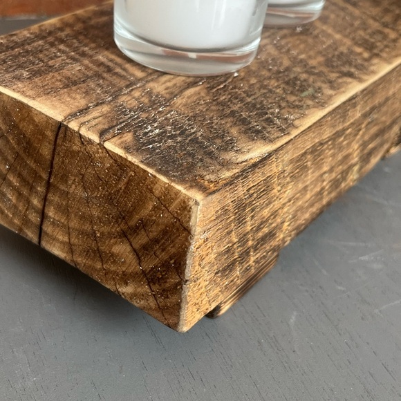 Primitive Wood Riser Wood Stand Handcrafted - Picture 5 of 7